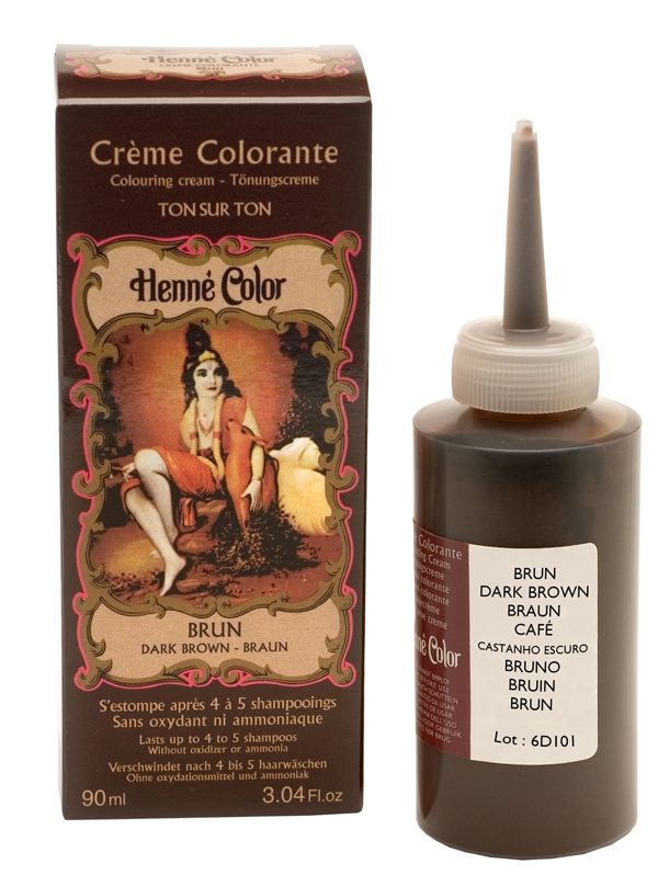 Pack de 3 cremas colorantes henna marrones 90ml