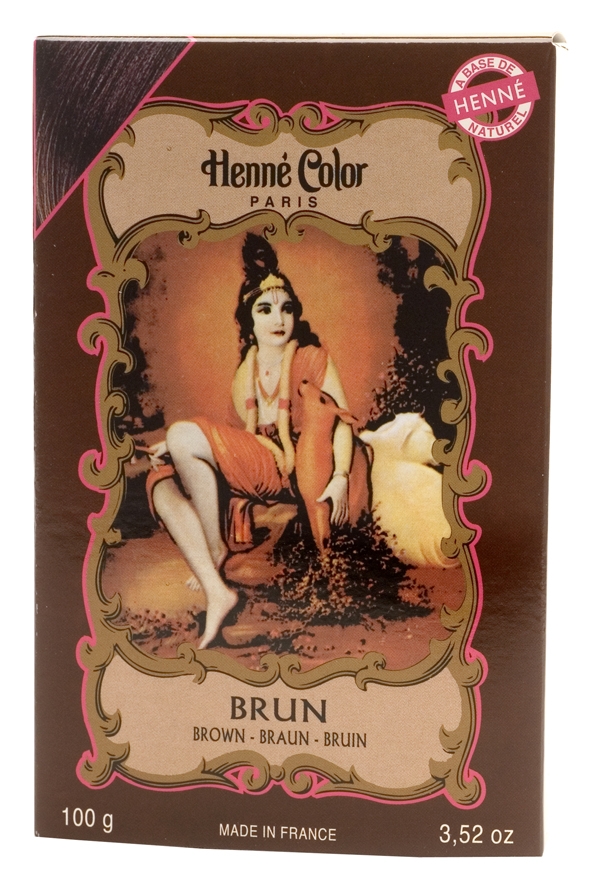 Paquete de 6 colores de henna marrón 100 g