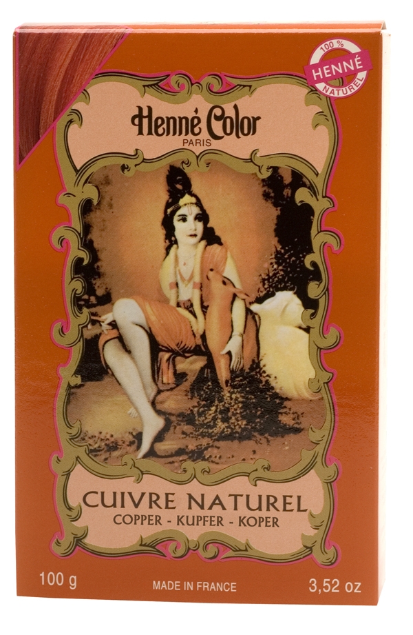 Pack de 6 colores de henna color cobre natural 100g