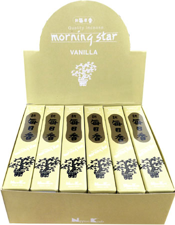 Incienso japonés morning star paquete de vainilla de 50 palos