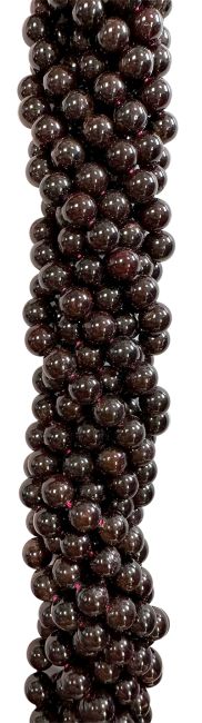 Perlas de Granate Roja A de 8 mm en hilo de 40cm