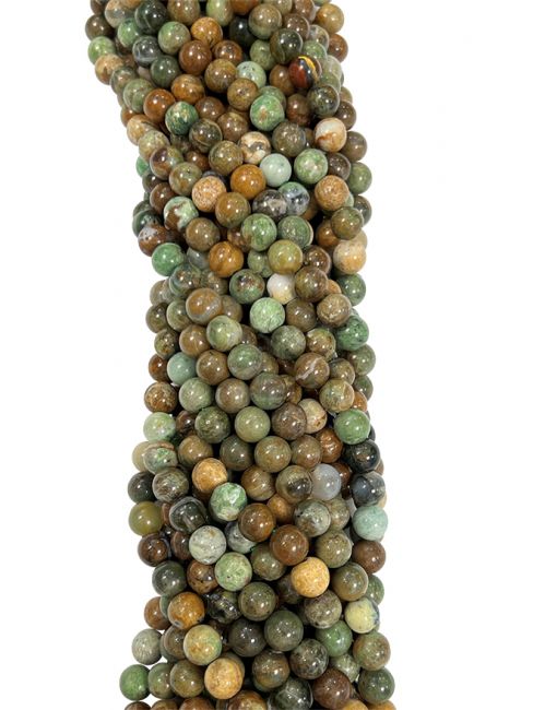 Perlas de Ópalo Verde de 6mm en hilo de 40cm