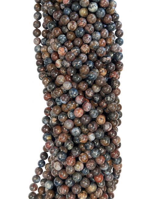 Perlas de Pietersite A de 8mm en hilo de 40cm