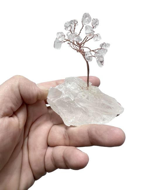 Árbol de la Vida Cristal de Roca de Brasil en Drusa