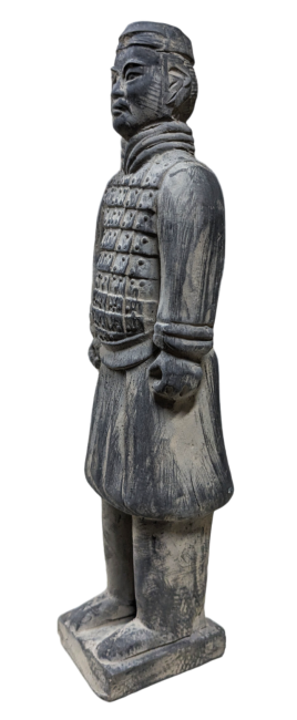 Estatua Caballero Terracota Negra 22cm