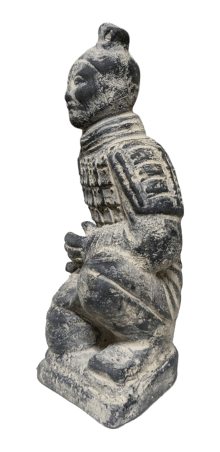 incienso en Estatua del Arquero Arrodillado Negro de Terracota 15 cm|es