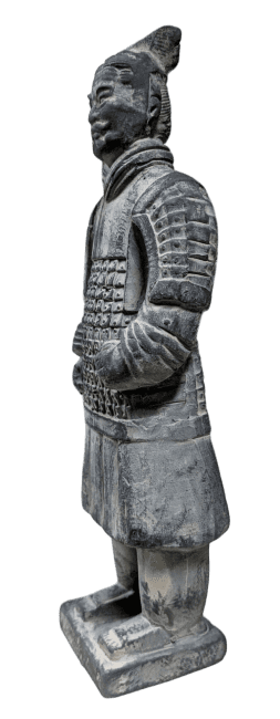 Estatua de Guerreros Negros con Armadura en Terracota 22cm