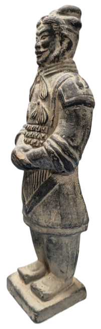 Estatua negra de terracota general 24 cm