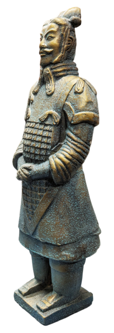 Estatua de bronce de imitación general de alta calidad 35 cm