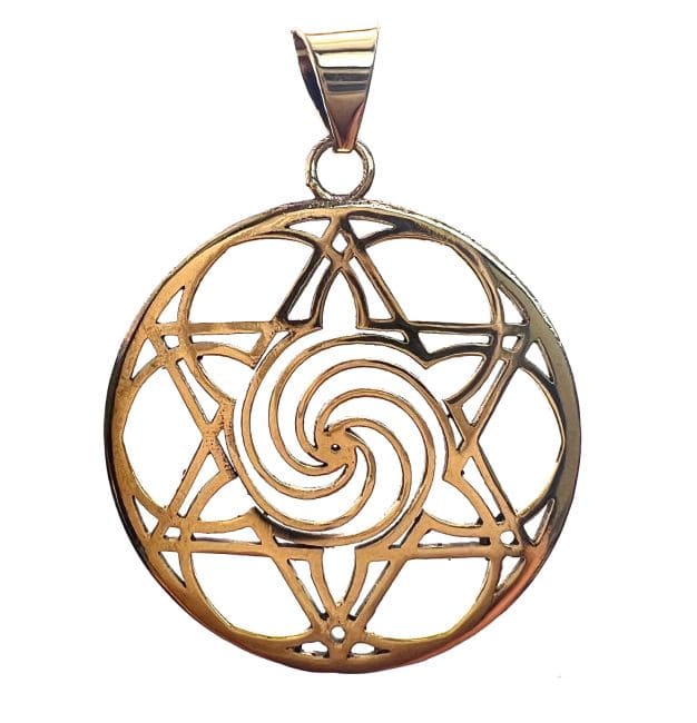 incienso en Colgante Estrella Bronce 3.5cm