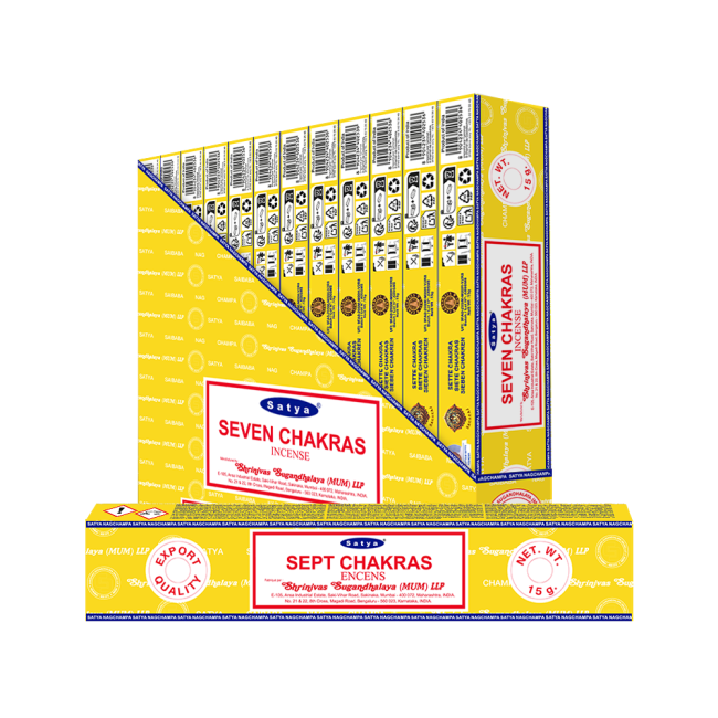 Incienso Satya Siete Chakras 15g