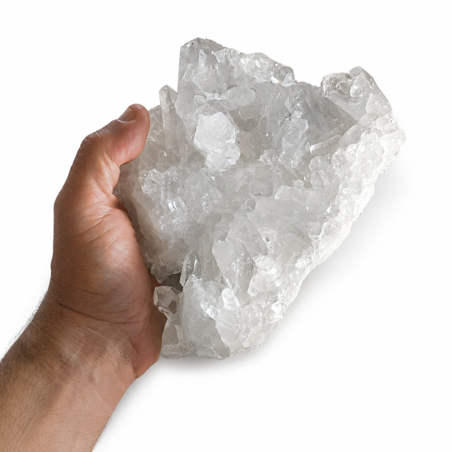 incienso en Drusa de cristal de roca 2,50 kg|es