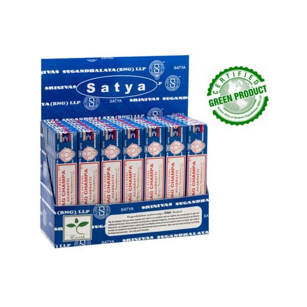 Expositor incienso Satya Nag Champa 42 paquetes de 15g