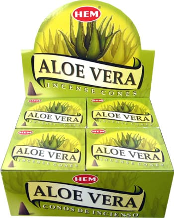 Conos de incienso Aloe Vera