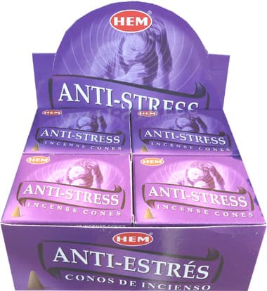 Incienso Hem Anti Stress en conos