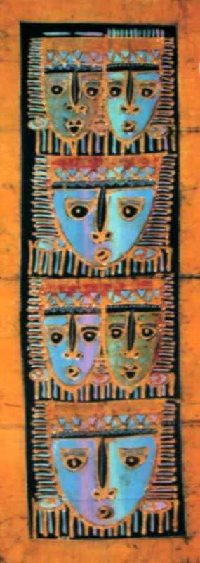 Máscaras de batik 45x150 cm