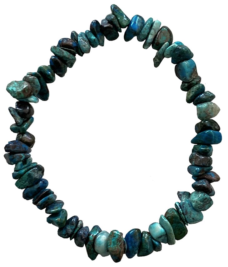 Pulsera de Chrysocolla A de 18cm.