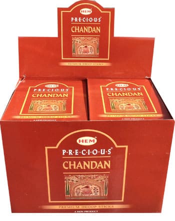 Encens dobladillo precioso chandan dhoop palos 75 g