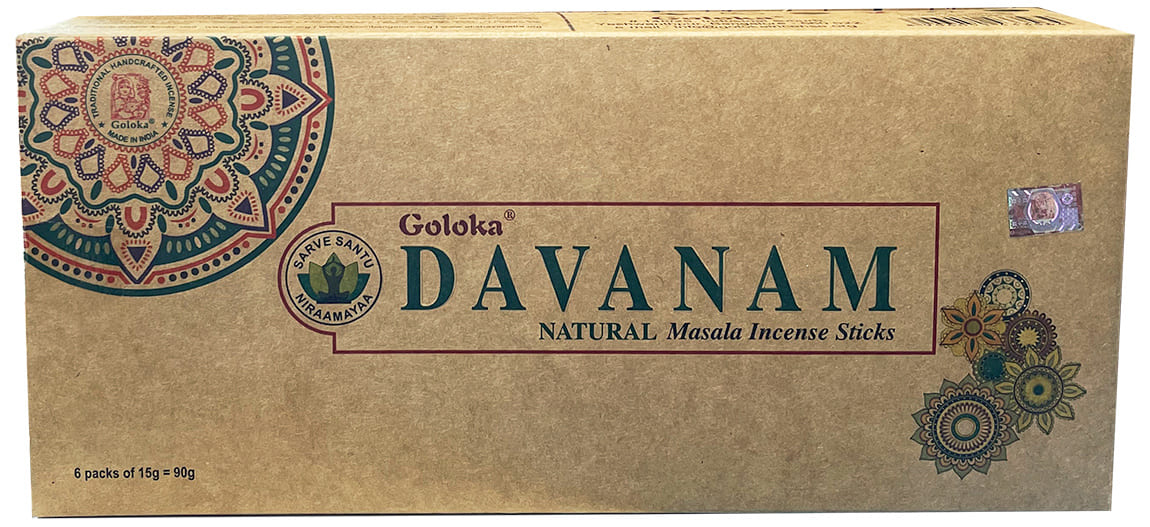 Incienso Goloka Davanam Natural masala 6x15g