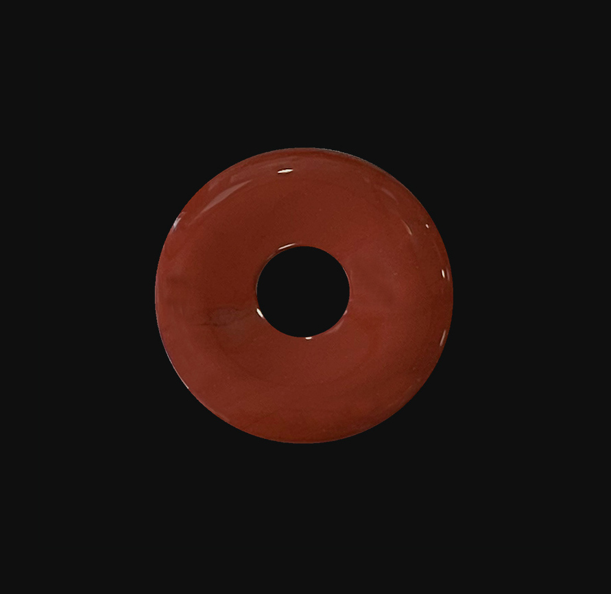 Donut Jaspe rojo 3cm