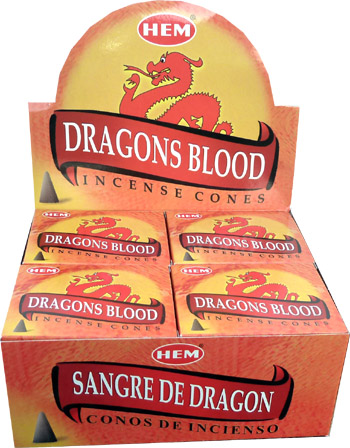Incienso hemos sangre de dragón conos