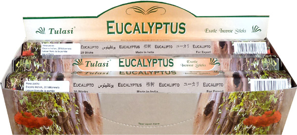 Incienso tulasi sarathi eucalyptus hexa 20g