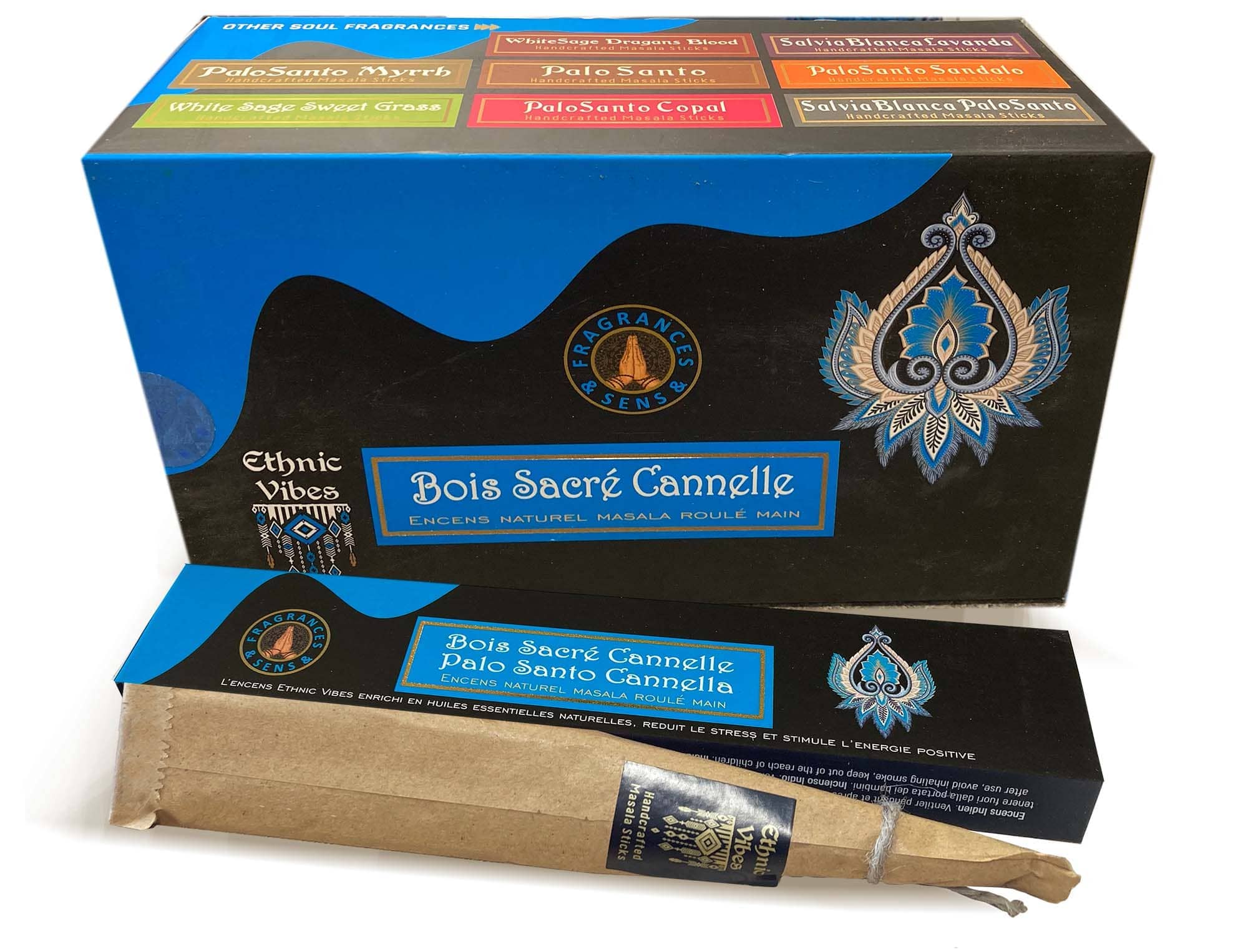incienso en Incienso Fragrances & Sens Ethnic Vibes Palo Santo & Canela masala 15g