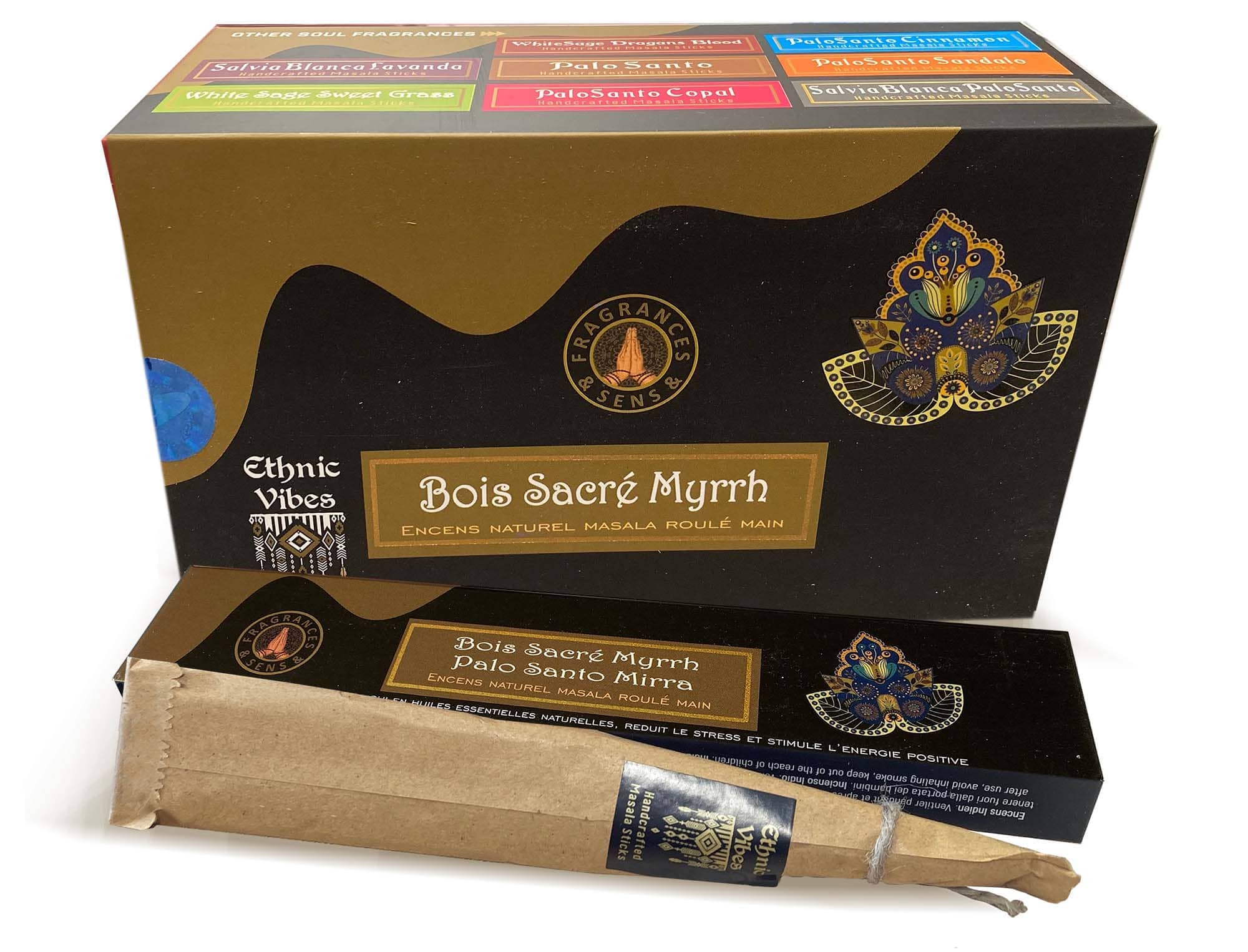 incienso en Incienso Fragrances & Sens Ethnic Vibes Palo Santo & Mirra masala 15g