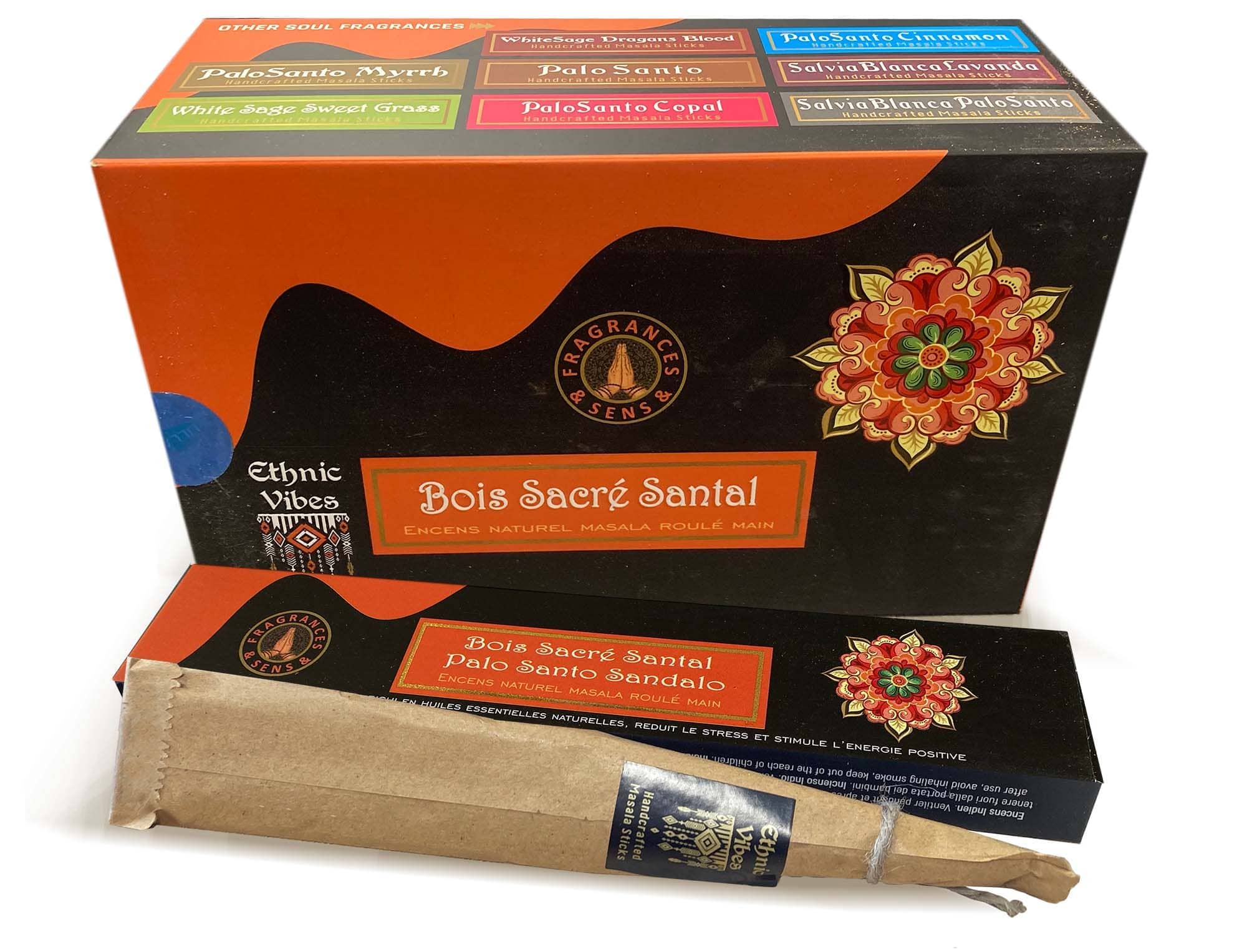 incienso en Incienso Fragrances & Sens Ethnic Vibes Palo Santo & Sandalo masala 15g
