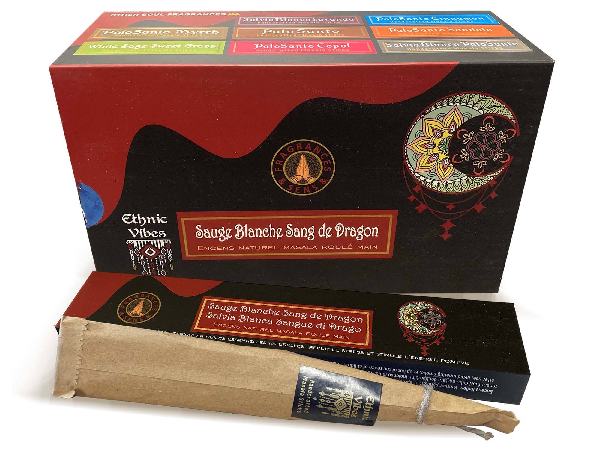 incienso en Incienso Fragrances & Sens Ethnic Vibes Salvia Blanca & Sangre de dragón masala 15g