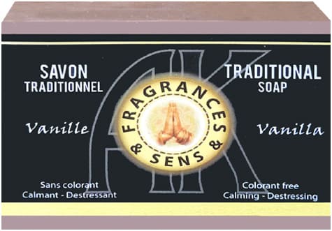 incienso en Jabón de Vainilla Fragrances&sens 100g.