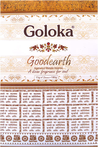 Incienso goloka premium Goodearth Madera de Agar masala 15g