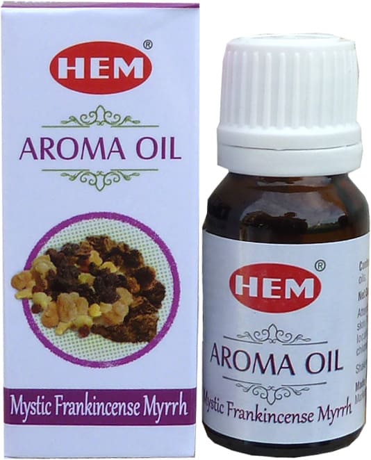 HEM aceite de fragancia incienso mirra mística 10ml x 12