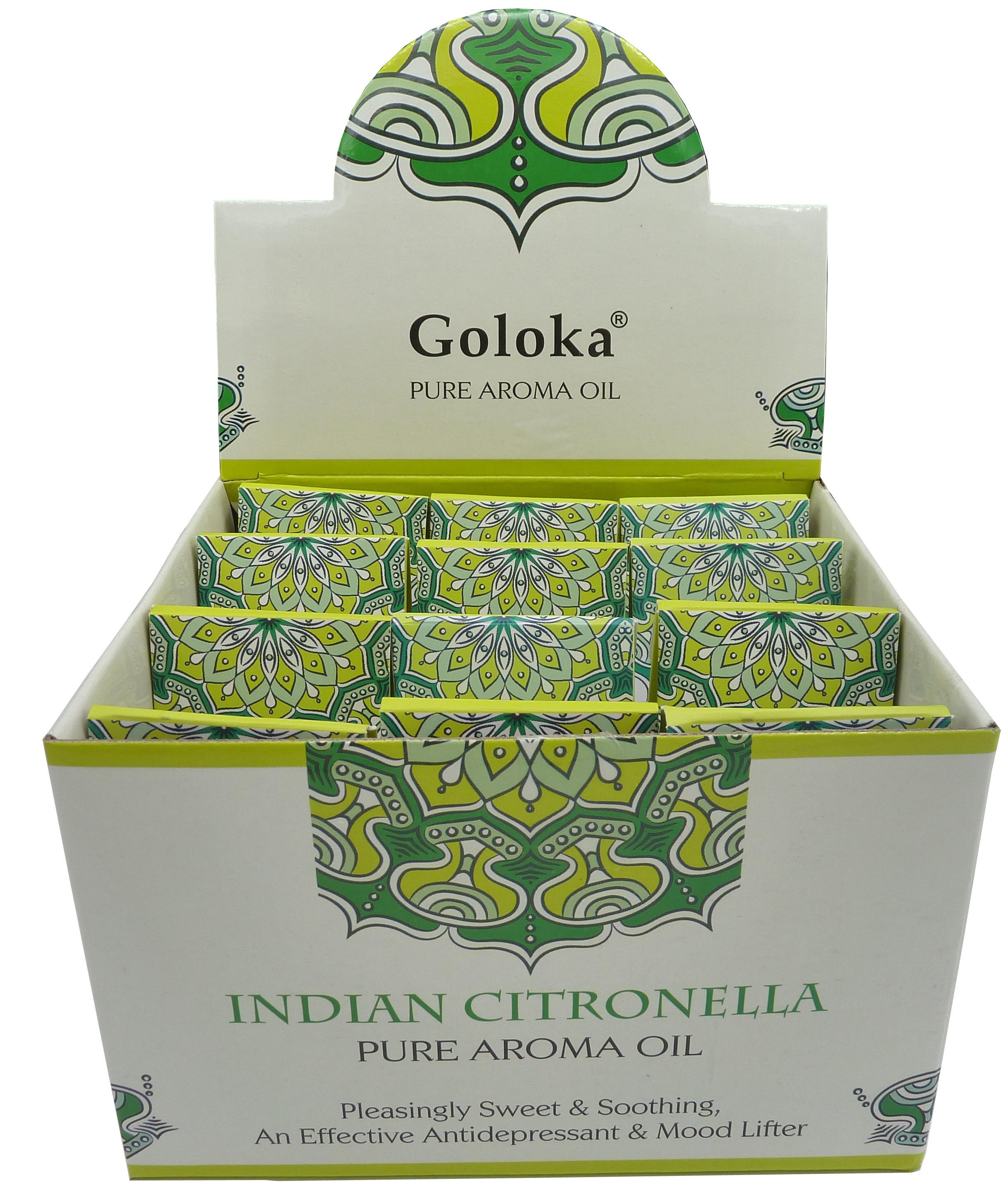 Aceite perfumado de hierba de limón de Goloka 10 ml x 12