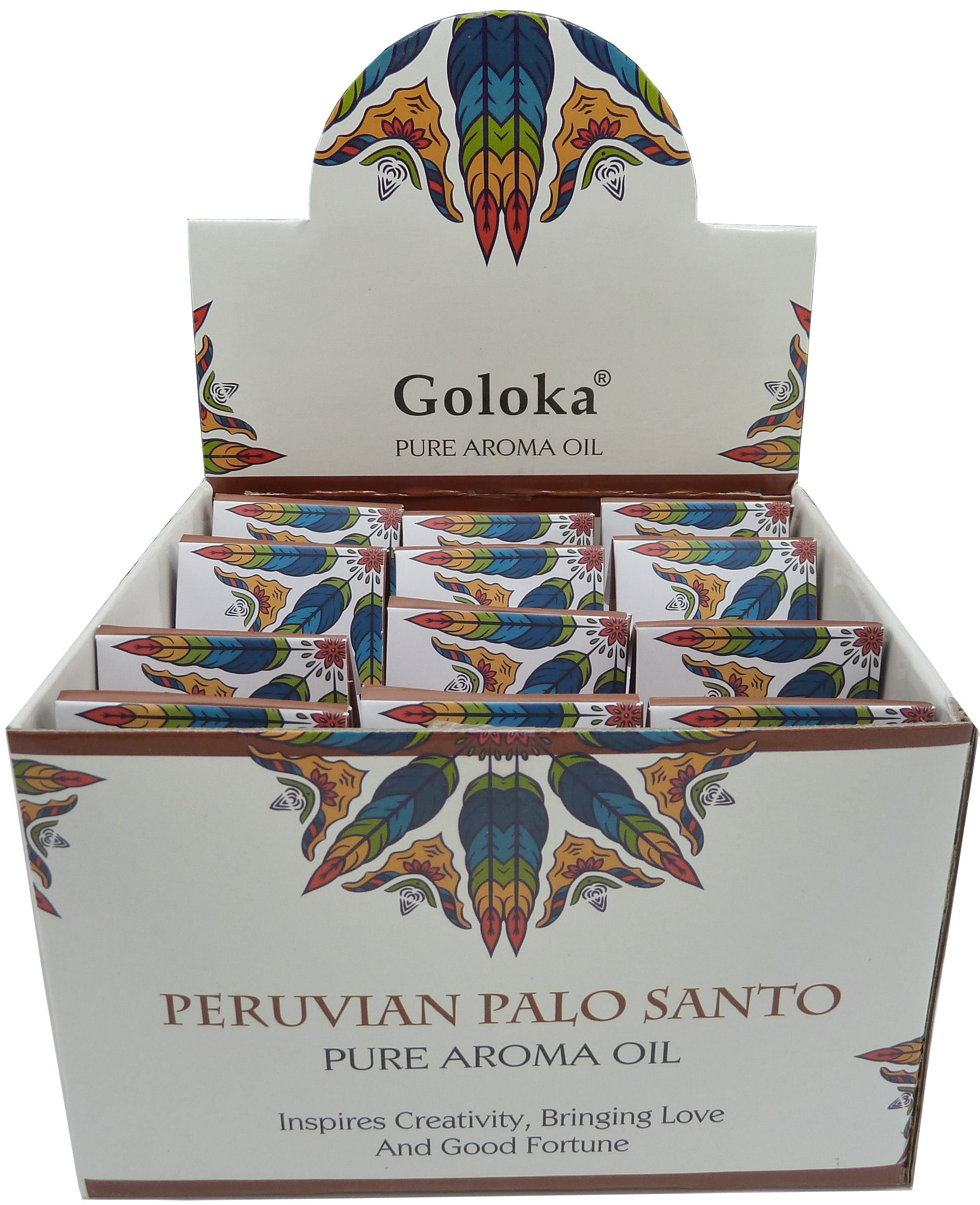 Goloka Palo Santo aceite perfumado 10 ml x 12