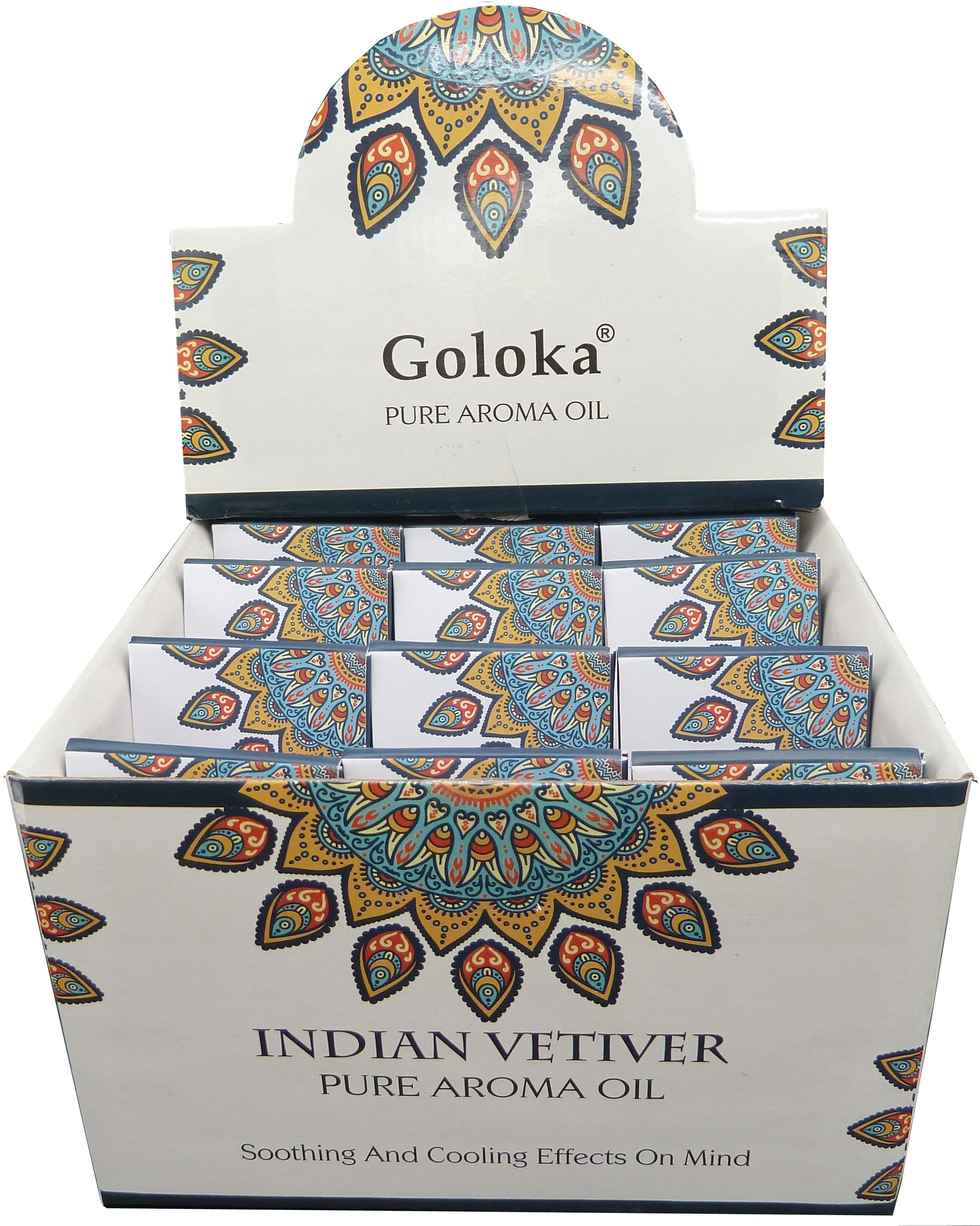 Goloka Vetiver aceite perfumado 10 ml x 12