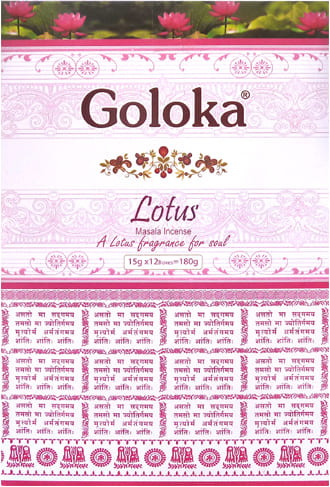 Incienso premium goloka lotus masala 15g