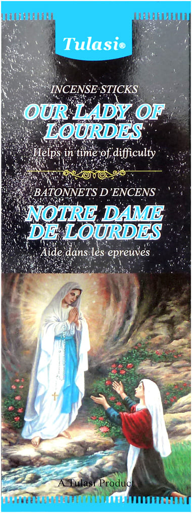 Incienso Tulasi sarathi nuestra señora de Lourdes hexa 20g