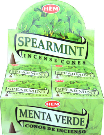 Incienso hemos menthe conos