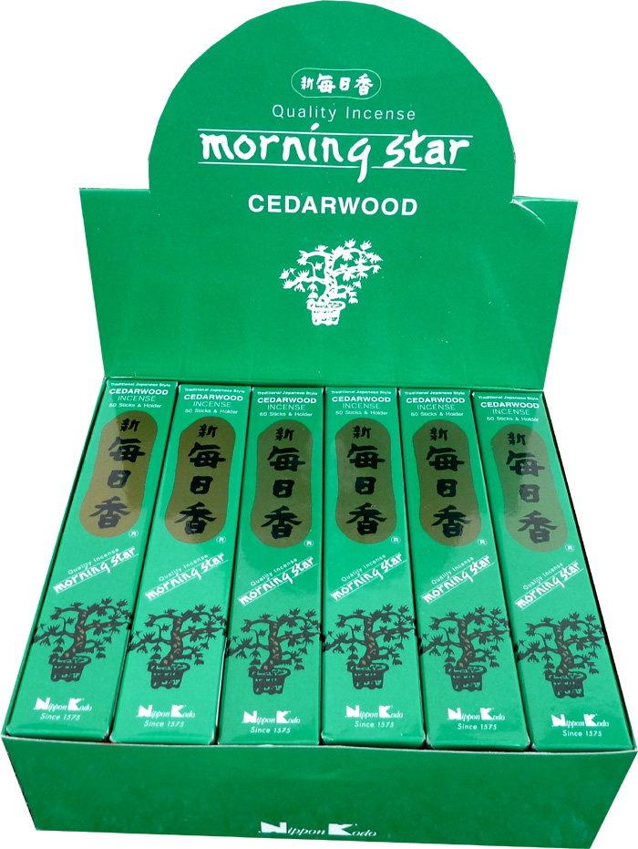 Incienso japonés morning star cedro paquete de 50 palos
