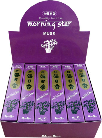 Incienso japonés morning star almizcle 50 palos