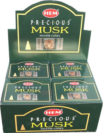 Incienso hemos precious musk conos