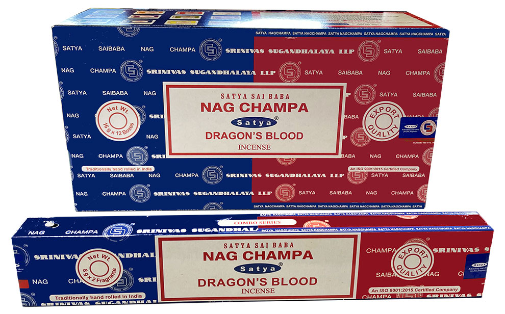 Incienso Satya Nag Champa & Sangre del Dragón 15g