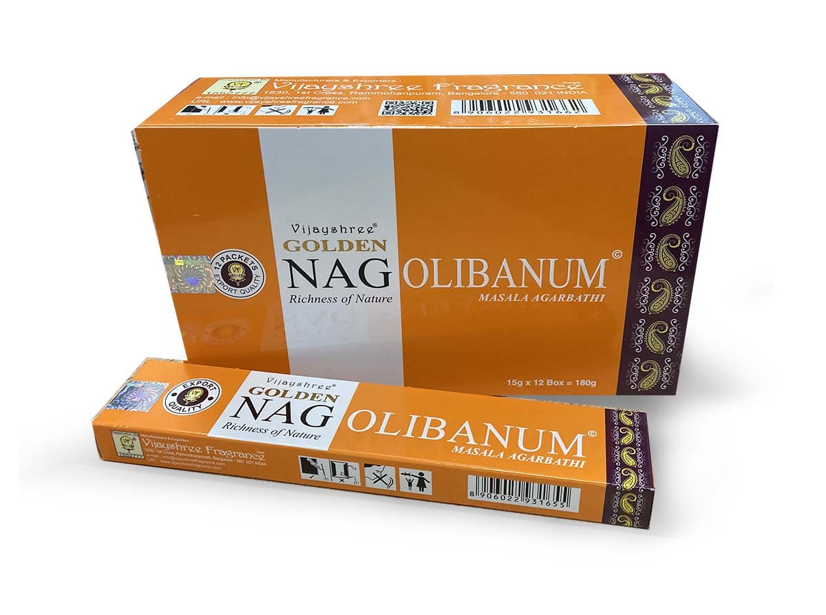 Incienso Vijayshree Golden Nag Olíbano 15g