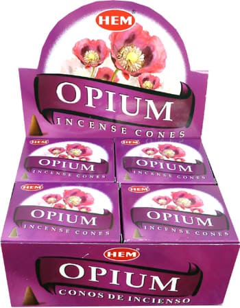 Incienso hemos opium conos