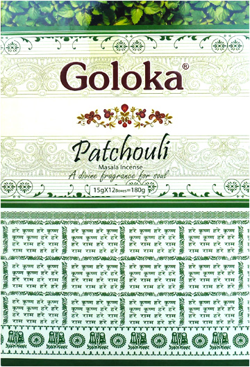 Incienso Goloka premium pachuli masala 15g