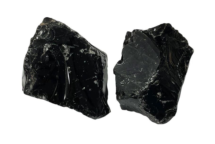 obsidiana ahumada en bruto 1Kg