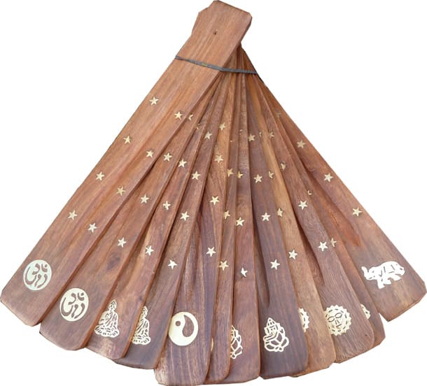 Porta incienso de madera Ski Mix X10