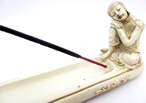 Incienso Buda pensador blanco 26cm