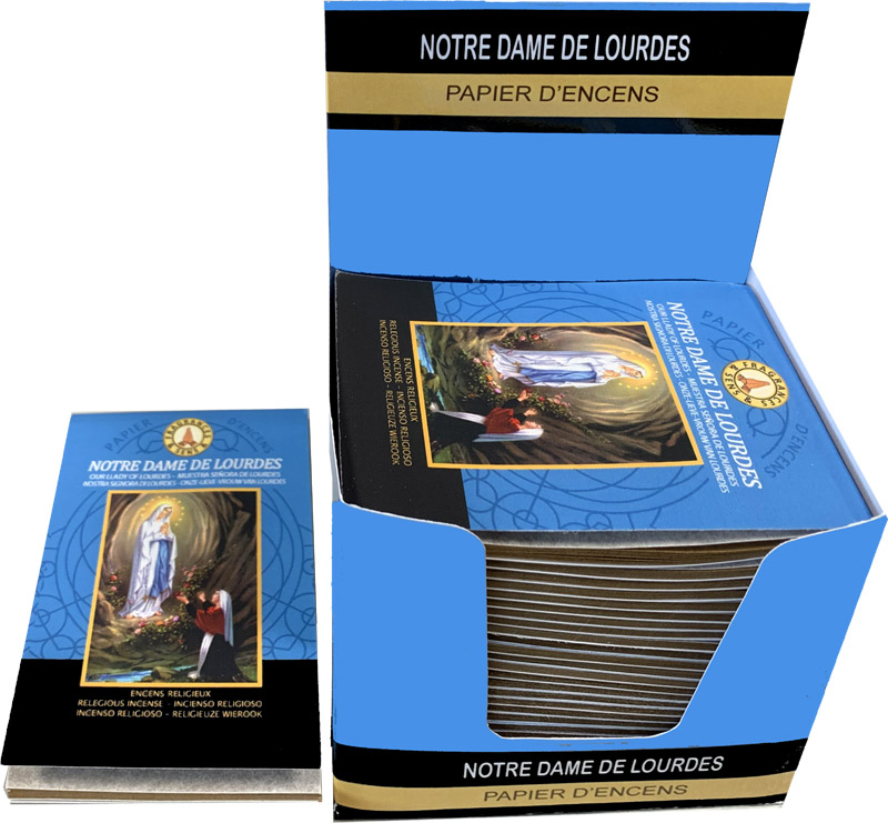 Papel de incienso Fragrances & Sens Nuestra Senora de Lourdes x30